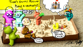 Mission 02x35: Build a sandcastle!